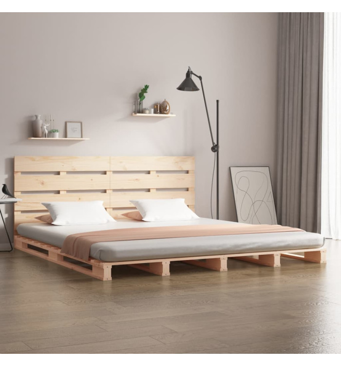 Cadre de lit sans matelas 140x200 cm bois massif de pin | Mobilier & Déco