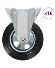 16 pcs Roulettes fixes 160 mm | Mobilier & Déco