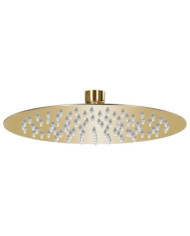 Pomme de douche pluie Acier inoxydable 20 cm Ronde Doré | Mobilier & Déco