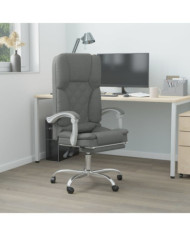 Fauteuil de massage inclinable de bureau Gris foncé Tissu | Mobilier & Déco
