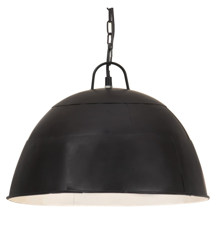 Lampe suspendue industrielle vintage 25 W Noir Rond 41 cm E27 | Mobilier & Déco