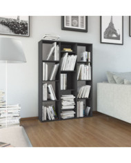 Séparateur de pièce/Bibliothèque Gris 100x24x140 cm Aggloméré | Mobilier & Déco