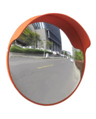 Miroir de trafic convexe d'extérieur Plastique PC Orange 45 cm | Mobilier & Déco