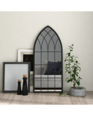 Miroir Noir 100x45 cm Fer pour utilisation à l'intérieur | Mobilier & Déco