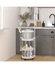 Chariot de ménage avec panier de rangement Aluminium | Mobilier & Déco
