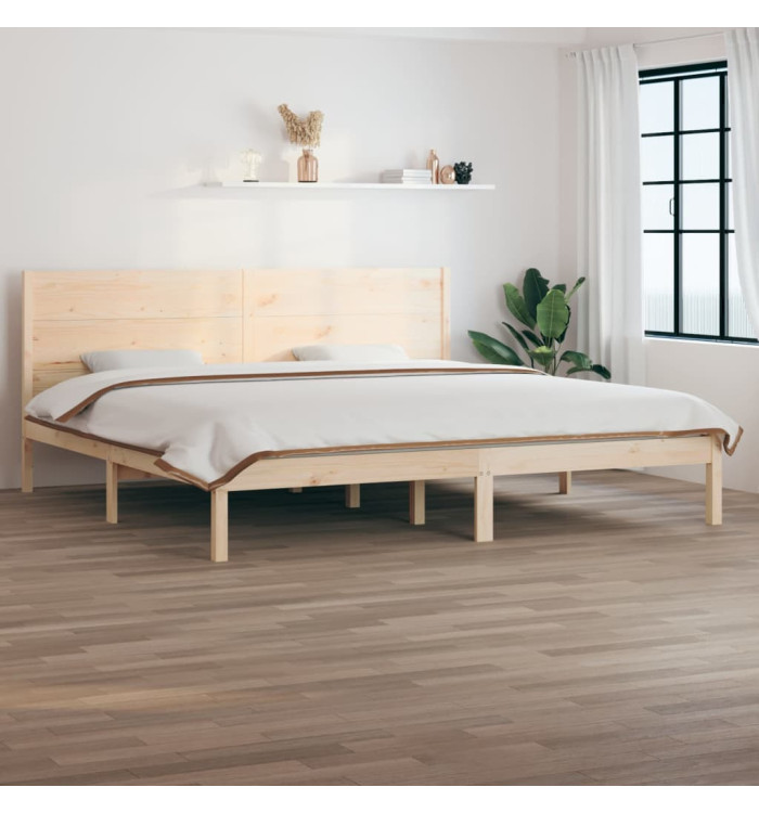Cadre de lit sans matelas 180x200 cm bois massif | Mobilier & Déco