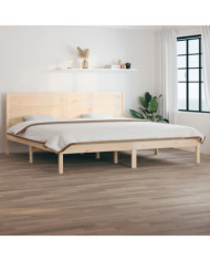 Cadre de lit sans matelas 180x200 cm bois massif | Mobilier & Déco