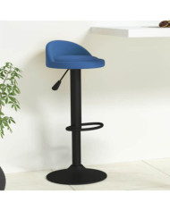 Tabouret de bar Bleu Velours | Mobilier & Déco