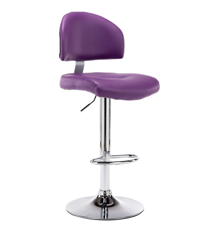 Tabouret de bar Violet Similicuir | Mobilier & Déco