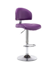 Tabouret de bar Violet Similicuir | Mobilier & Déco