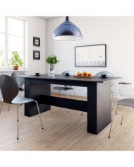 Table à manger Noir 180x90x76 cm Bois d’ingénierie | Mobilier & Déco