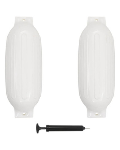 Pare-choc de bateau 2 pcs blanc 69x21,5 cm PVC | Mobilier & Déco