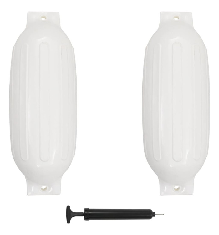 Pare-choc de bateau 2 pcs blanc 69x21,5 cm PVC | Mobilier & Déco