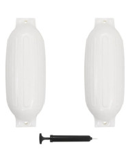 Pare-choc de bateau 2 pcs blanc 69x21,5 cm PVC | Mobilier & Déco