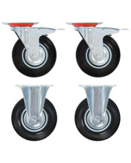 Roulettes 4 pcs 125 mm | Mobilier & Déco