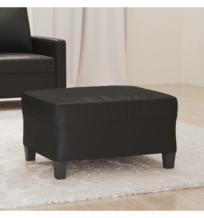 Repose-pied Noir 70x55x41 cm Similicuir | Mobilier & Déco