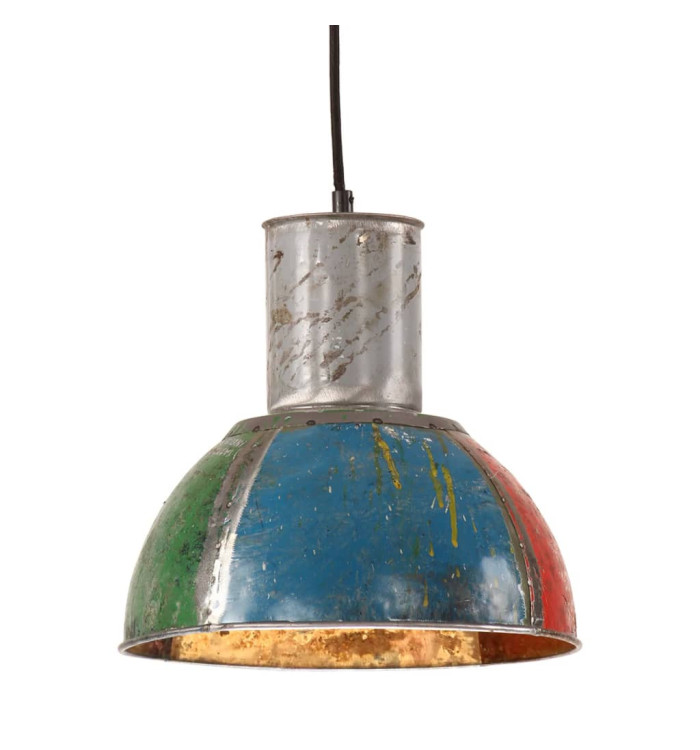 Lampe suspendue industrielle 25 W Multicolore Ronde 28,5 cm E27 | Mobilier & Déco