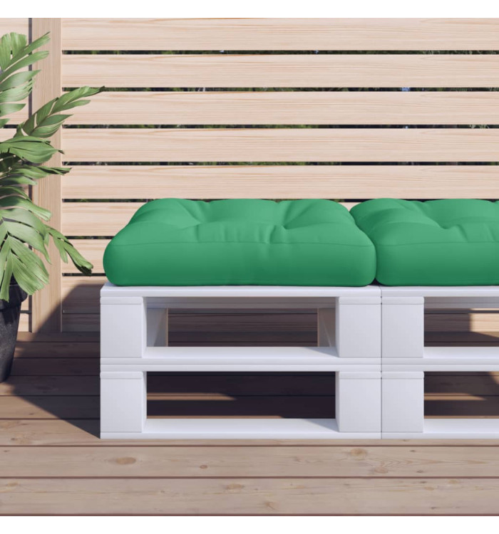 Coussin de palette vert 60x60x12 cm tissu | Mobilier & Déco