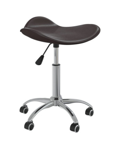 Tabouret de salon et spa Marron Similicuir | Mobilier & Déco