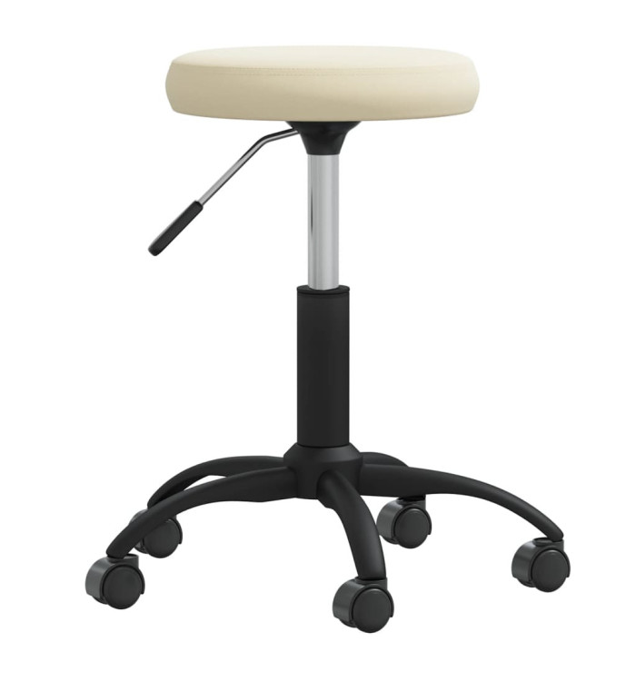 Chaise de salle à manger Crème Velours | Mobilier & Déco