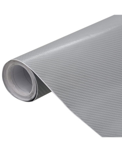 Films 4D de voiture 2 pcs Argenté 100x150 cm+50x150 cm | Mobilier & Déco