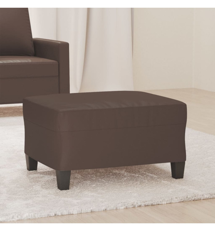 Repose-pied Marron 70x55x41 cm Similicuir | Mobilier & Déco