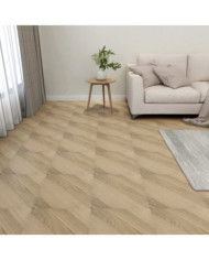 Dalles de plancher autoadhésives 55 pcs PVC 5,11 m² marron rayé | Mobilier & Déco