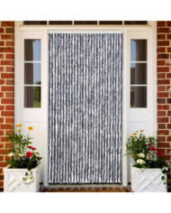 Moustiquaire argenté 118x220 cm chenille | Mobilier & Déco