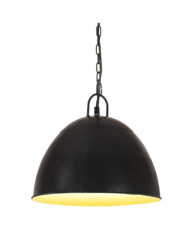 Lampe suspendue industrielle vintage 25 W Noir Rond 31 cm E27 | Mobilier & Déco