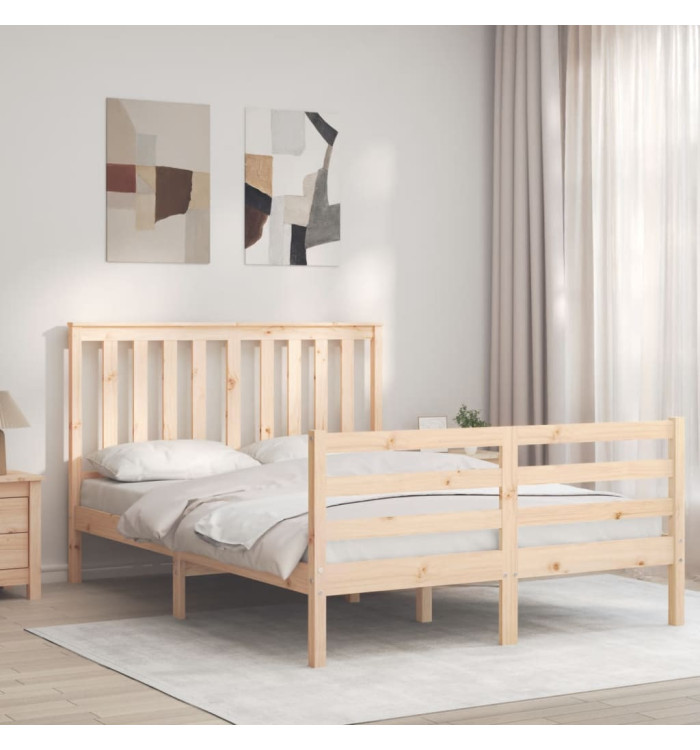 Cadre de lit sans matelas bois massif | Mobilier & Déco