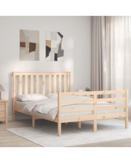 Cadre de lit sans matelas bois massif | Mobilier & Déco