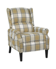 Fauteuil inclinable Vert Tissu | Mobilier & Déco