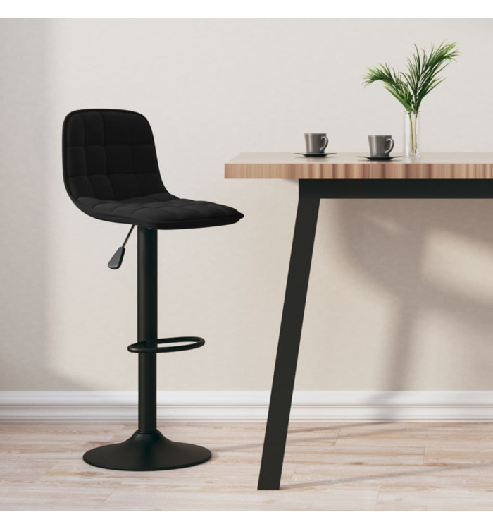 Tabouret de bar Noir Velours | Mobilier & Déco