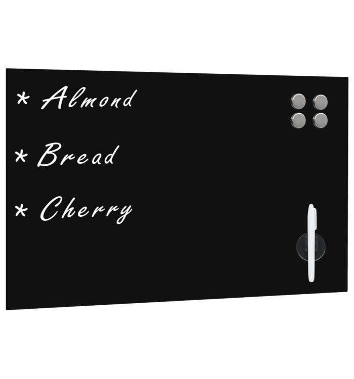 Tableau noir magnétique mural en verre 60 x 40 cm | Mobilier & Déco