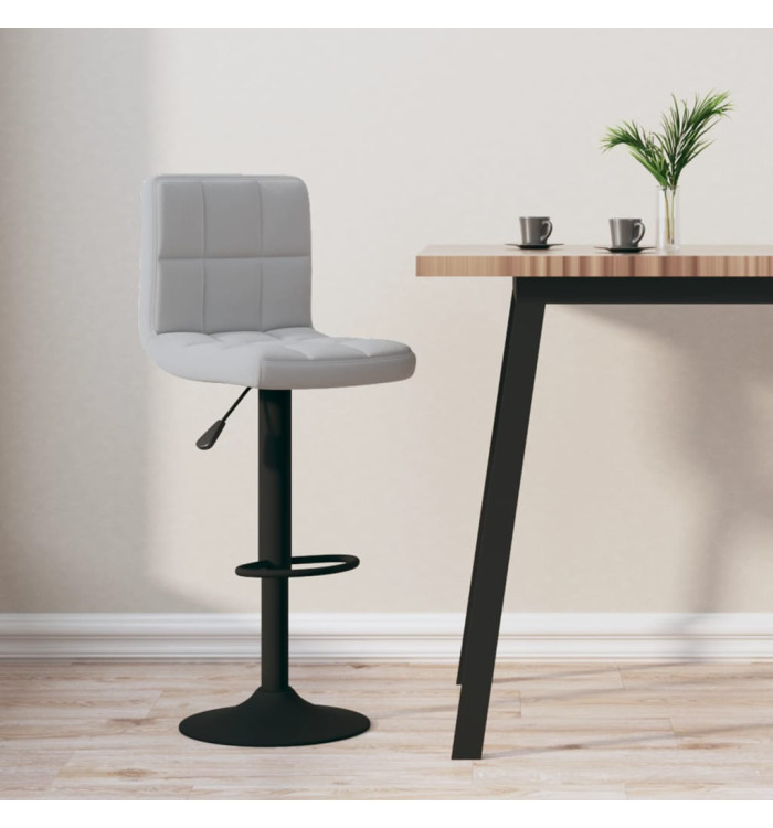 Tabouret de bar Gris clair Velours | Mobilier & Déco