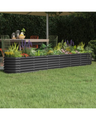 Lit surélevé de jardin Acier enduit de poudre Anthracite | Mobilier & Déco
