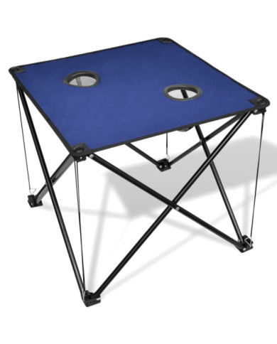 Table de camping pliante bleue | Mobilier & Déco