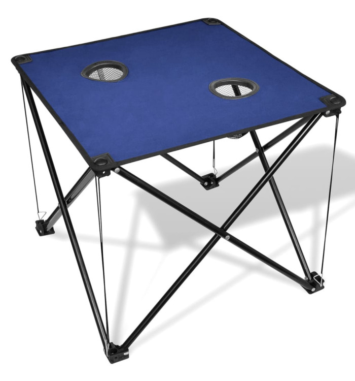 Table de camping pliante bleue | Mobilier & Déco