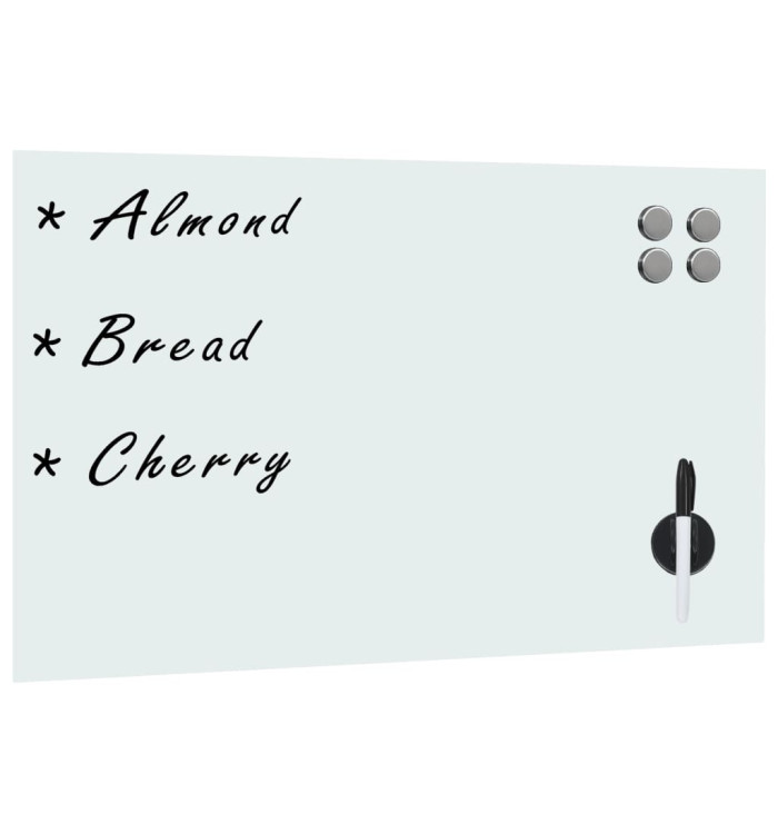 Tableau blanc magnétique mural en verre 60 x 40 cm | Mobilier & Déco
