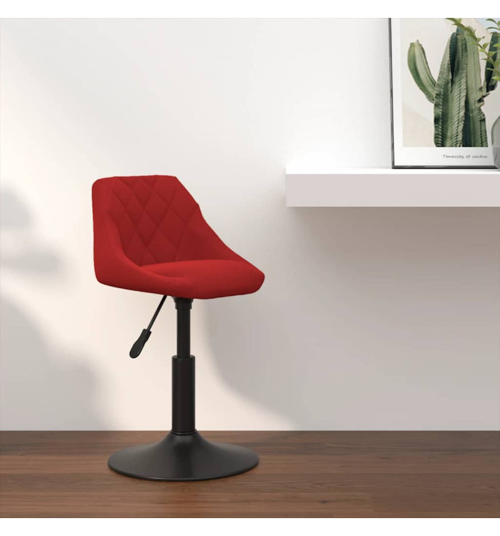 Tabouret de bar Rouge bordeaux Velours | Mobilier & Déco