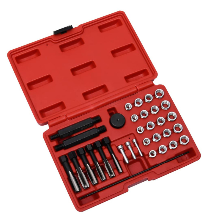 Kit de réparation filetage bougie préchauffage 33pcs M8 M10 M12 | Mobilier & Déco