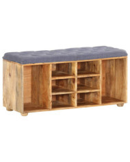 Banc d'entrée 100x35x47 cm Bois de manguier solide | Mobilier & Déco