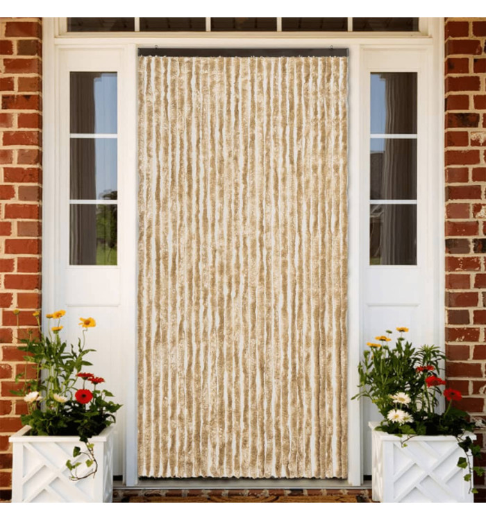 Moustiquaire beige 118x220 cm chenille | Mobilier & Déco