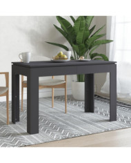 Table à manger gris 120x60x76 cm bois ingénierie | Mobilier & Déco