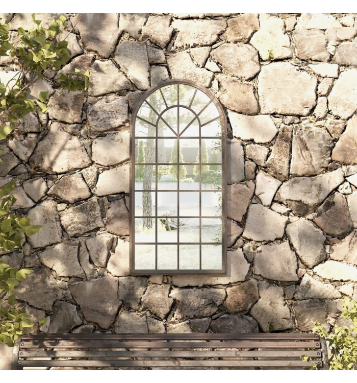 Miroir de jardin Sable 90x45 cm Fer pour utilisation extérieure | Mobilier & Déco