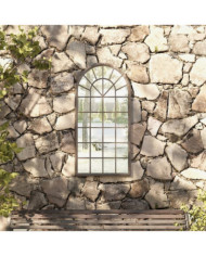 Miroir de jardin Sable 90x45 cm Fer pour utilisation extérieure | Mobilier & Déco
