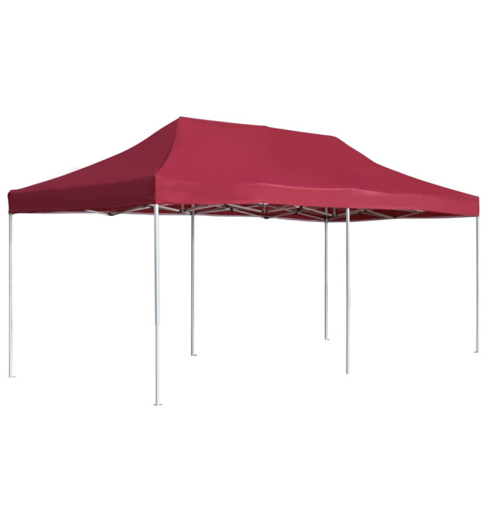 Tente de réception pliable Aluminium 6x3 m Bordeaux | Mobilier & Déco