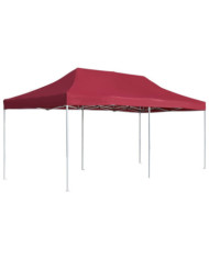 Tente de réception pliable Aluminium 6x3 m Bordeaux | Mobilier & Déco