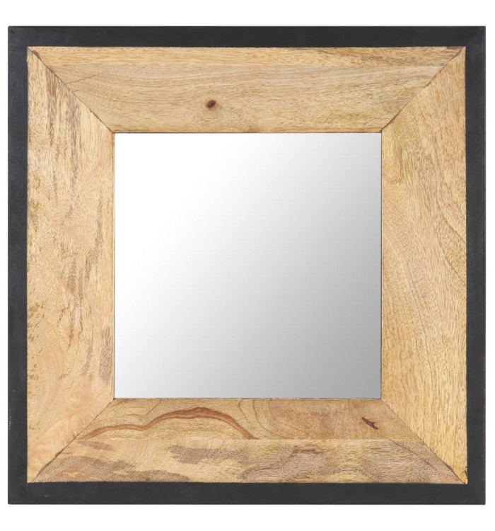 Miroir 50x50 cm Bois de manguier massif | Mobilier & Déco