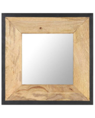 Miroir 50x50 cm Bois de manguier massif | Mobilier & Déco